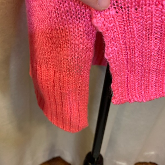 Pink Scoop Neck Knit Sweater PINK ROSE XL - Picture 7 of 16